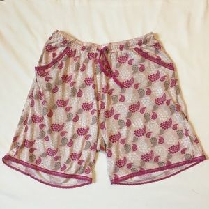 Jockey Floral Pajama Shorts, M